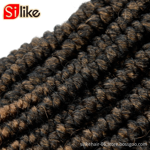 12 inches T30  Senegalese spring twist crochet hair curl end Synthetic hair extensions Jamaican Bounce passion twist hair